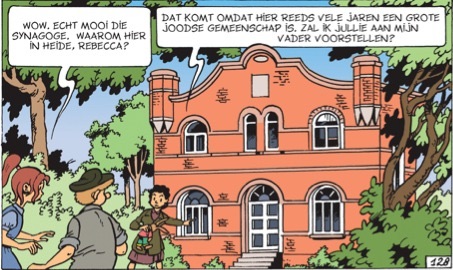 In zijn strip 'Rebecca R' tekende Marc Verhaeghen de synagoge